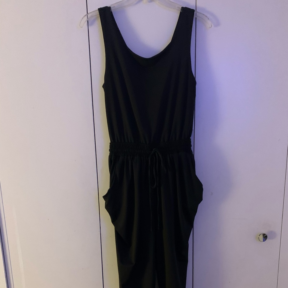 Black slinky jumpsuit